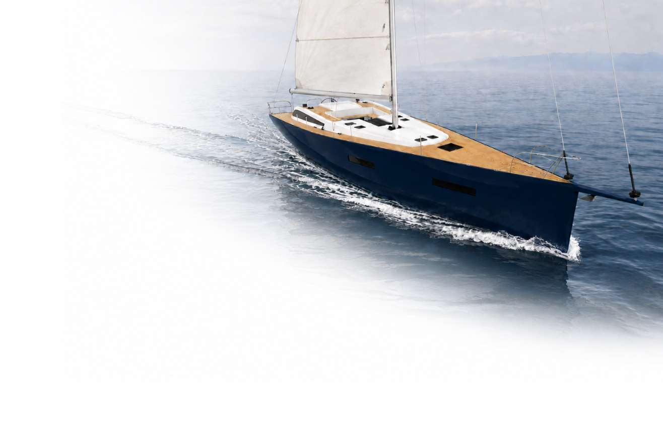 Classic sailing yacht concept designed by Simone Mangieri underway at sea